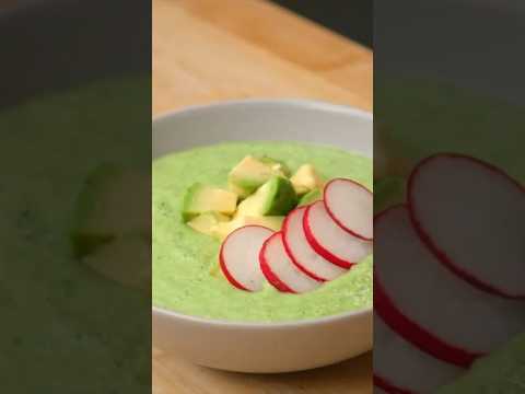 Beat the heat with a delightful Cucumber Avocado Soup ⬇️Click here for recipe⬇️