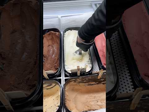 Vanilla Ice Cream #scooping #desserts #foodie #gelato #icecreamshop #youtubeshorts #reels #tasty