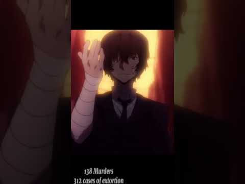 List of Dazai Osamu's crimes!! #bungoustraydogsedit #dazai #crime #fyp #osamu #portmafia