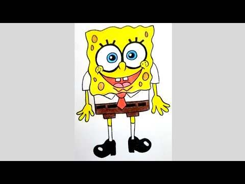 How to draw spongbob #shorts #short #artsyfam #trending #viral #art #easydrawing #spongebob