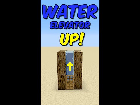 Water Elevator Minecraft 1.19⇪#Shorts