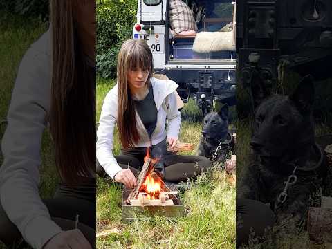 open fire pasta while camping alone in the woods #outdoorcooking #campfire #openfirecooking