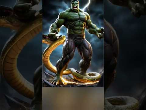 Hulk & Snake hybrid #shorts #shortviral #creative #anime  #trending #shortsfeed #viralvideo #aiart