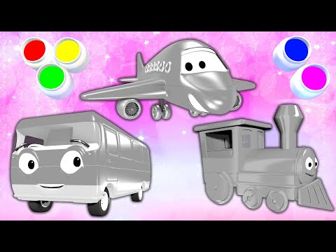 🚗🎨 Colorful Adventures: Learning Colors with Vehicle Paint Play - Panda Bo Finger Family Songs