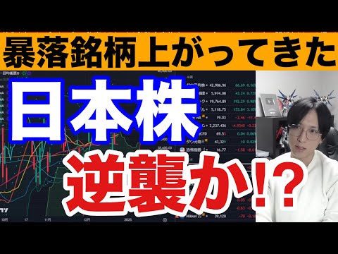 12/24【日本株の逆襲始まりか】日経平均下落も暴落銘柄上昇。ドル円157円→ホンダ、日産、自動車株が強い。米国株、ナスダック、半導体株大幅高。仮想通貨BTC下落。