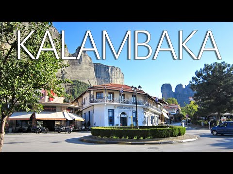 The town of Kalambaka (Καλαμπάκα), Greece