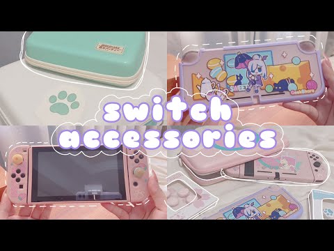 🐶 adorable nintendo switch & switch lite accessories unboxing || a geekshare haul, a bad vlog [ad]