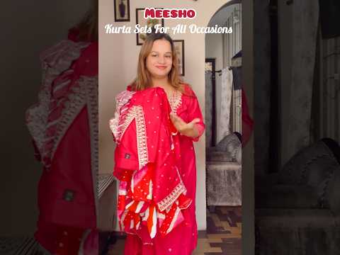 Meesho party wear kurta set #shorts #youtubeshortsvideo #meeshofind #meeshohaul #meeshokurtasets