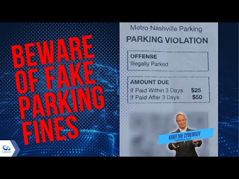 Beware of fake parking tickets on your windshield with fake fines | Kurt the CyberGuy