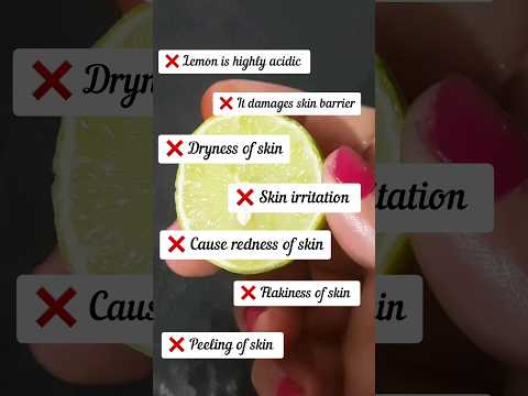 ❌️ Stop Using Lemon 🍋 Directly On Face #youtubeshorts #shortsvideo #shortvideo #trending #shorts