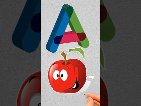 A for apple | अ से अनार | abcd #shorts #abcd #aforapple