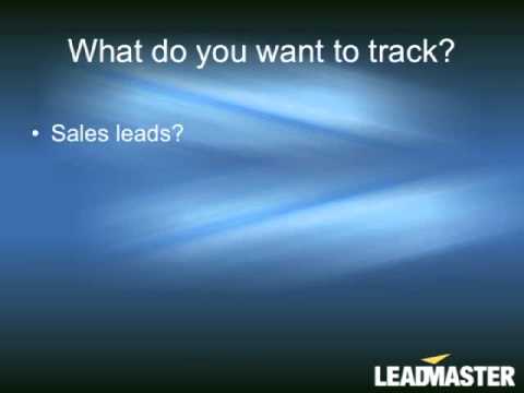 1-Why LeadMaster for your Sales Lead Management CRM Solution.wmv