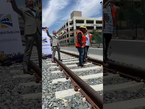 🔨 230,630th rail clip to complete major light rail track work from Glendora to Pomona #shorts