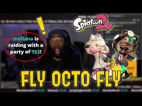 Pat Gets HUGE RAID from Mellana then Plays "Fly Octo Fly" (Splatoon 2) For Chat!