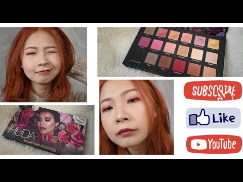 HUDABEAUTY-Rose Gold 歐美系超顯色玫瑰金眼彩盤｜玫瑰金眼妝