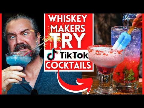 Whiskey makers TRY to drink TikTok's most patriotic cocktails