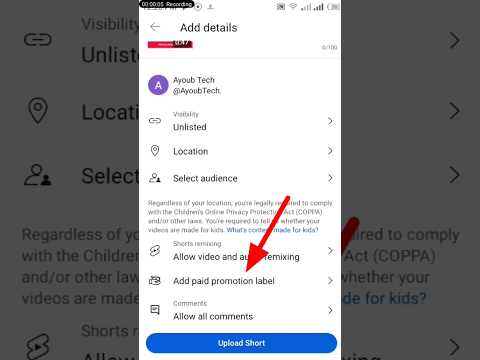 YouTube New Update|Add paid promotion label |Add paid promotion label Kya hai |