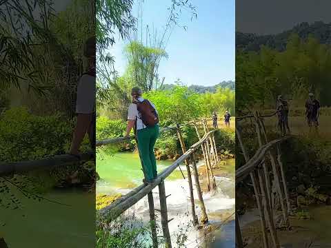 ⛰️ Bamboo Bridges and Mountain Trails: A Vietnamese Adventure  #vietnamadventure #explore #vietnam