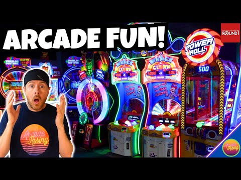 NEW ARCADE GAMES! Fun, Fails, and Jackpots at Round 1!