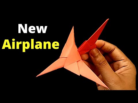 How To Make A New Fighter Paper Airplane || Origami fighter jet || 2020