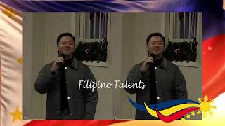 Sofronio Vasquez sings infront of Filipinos in the US