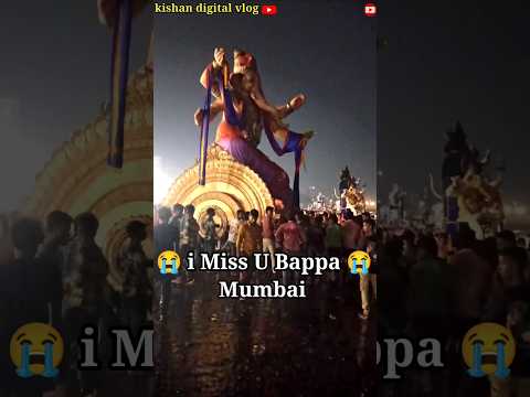 Mumbai Biggest Ganpati visarjan Girgaon Chowpatty 2024 || i Miss Bappa ||