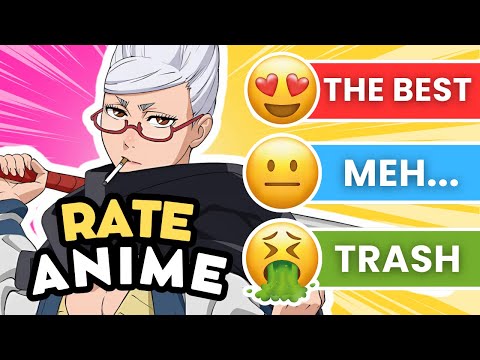 🔥 RATE the ANIME 🔥 Anime Tier List | ANIME QUIZ