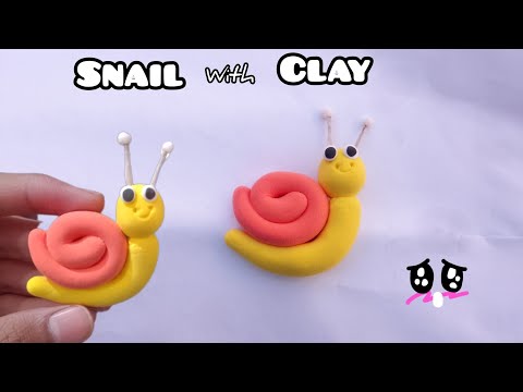 How to make snail 🐌 at home|snail with clay ✨|@riazhussainarts