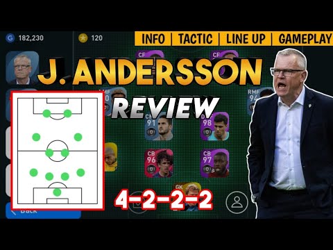 J. ANDERSSON 4222 MANAGER REVIEW | NEW SWEDEN MANAGER | PES 2021 MOBILE