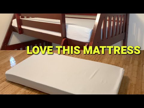 Twin Size Bunk Bed Comfort ~ Zinus 8" Green Tea Memory Foam Mattress Review