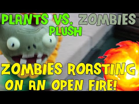 Zombies Roasting On An Open Fire! | Plants vs. Zombies Plush | FEASTIVUS DAY 2