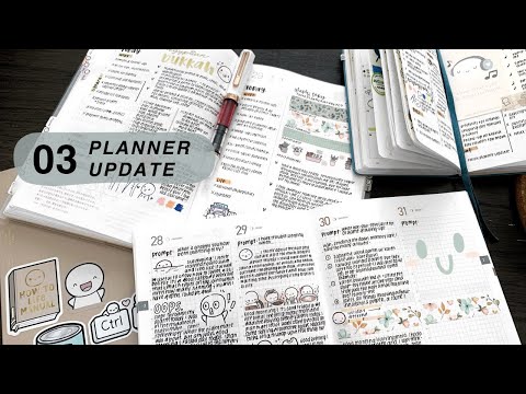 March 2024 Planner Update | Hobonichi, Reading Journal, Take A Note, Bullet Journal