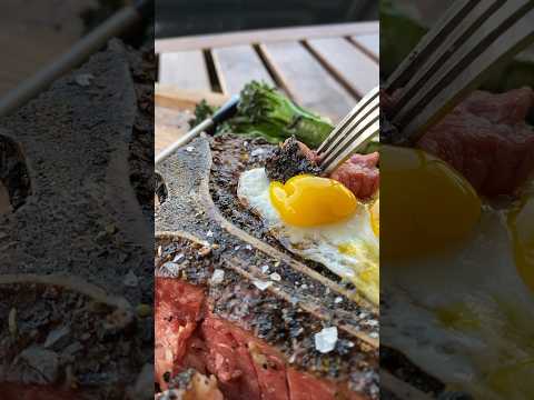 Quail eggs and steak