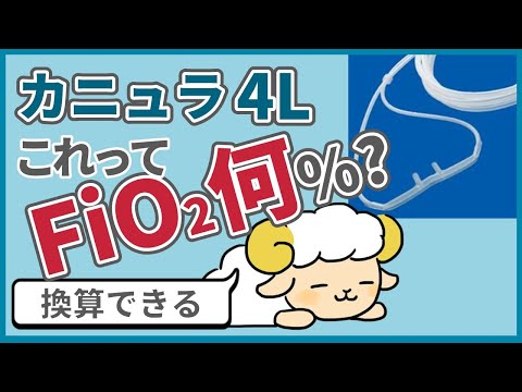 【9割が知らない】カニュラの流量をFiO2に換算する方法