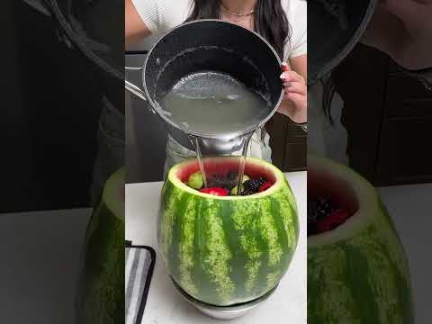 How to make watermelon fruit jelly 😍