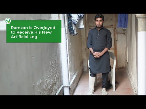 Ramzan Overjoyed to Get an Artificial Leg | Prosthetic Leg | Transparent Hands