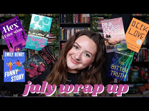 JULY WRAP UP 2024 | all about the 16 books i read this month!