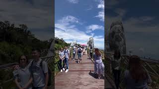 Danang Vietnam Golden Bridge Ba Na Hills #travel #vietnam #danang #goldenbridge #banahills