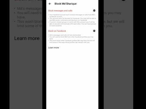 How to block someone on messenger ।। Messenger Block #viral #ytshorts #messenger #facebook