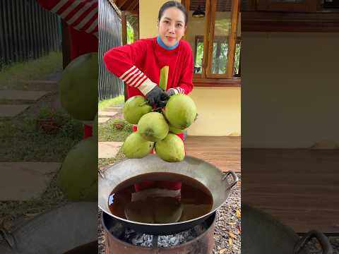 Coconut soup with vegetable cook recipe #shortvideo #short #cooking #recipe #food