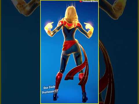 Fortnite Caffeinated Emote With Captain Marvel Skin Thicc 🍑😍😂