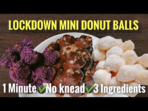 3 INGREDIENTS MINI DONUT BALLS RECIPE