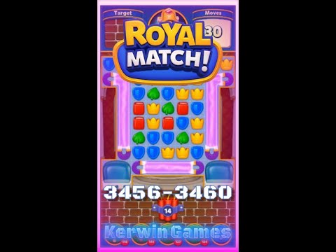 Royal Match Level 3456 3457 3458 3459 3460 - No Boosters Gameplay