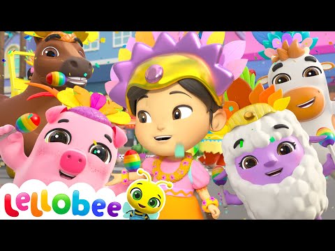 Carnival - Lellobee Farm Carnival Parade! 🎡🍓 | 🌻Lellobee City Farm - Kids Playhouse Song Mix