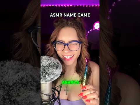 ASMR NAME GAME 🌸 #shorts #asmr #namegame