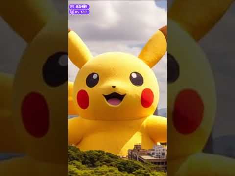 寶可夢巨大化現身pokemon in Taiwan寫實化回憶殺 #寶可夢#皮卡丘 #寶可夢GO