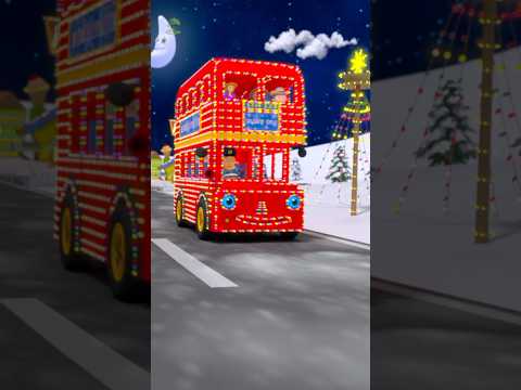 Christmas Wheels On The Bus #trending #viral #popular #cartoon #merrychristmas #xmas #shorts