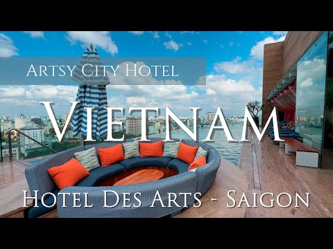 Hotel Des Arts Saigon Tour 2024 [4K]: Chic Luxury and Art in Ho Chi Minh City 🇻🇳