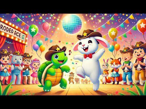 Rabbit, Turtle, Rodeo Dance Song for Kids@ChuChuTV