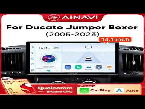 Ainavi 13.1 Inch For Fiat Ducato Citroen Jumper Peugeot Boxer Dodge Ram 2500 Car Radio Car